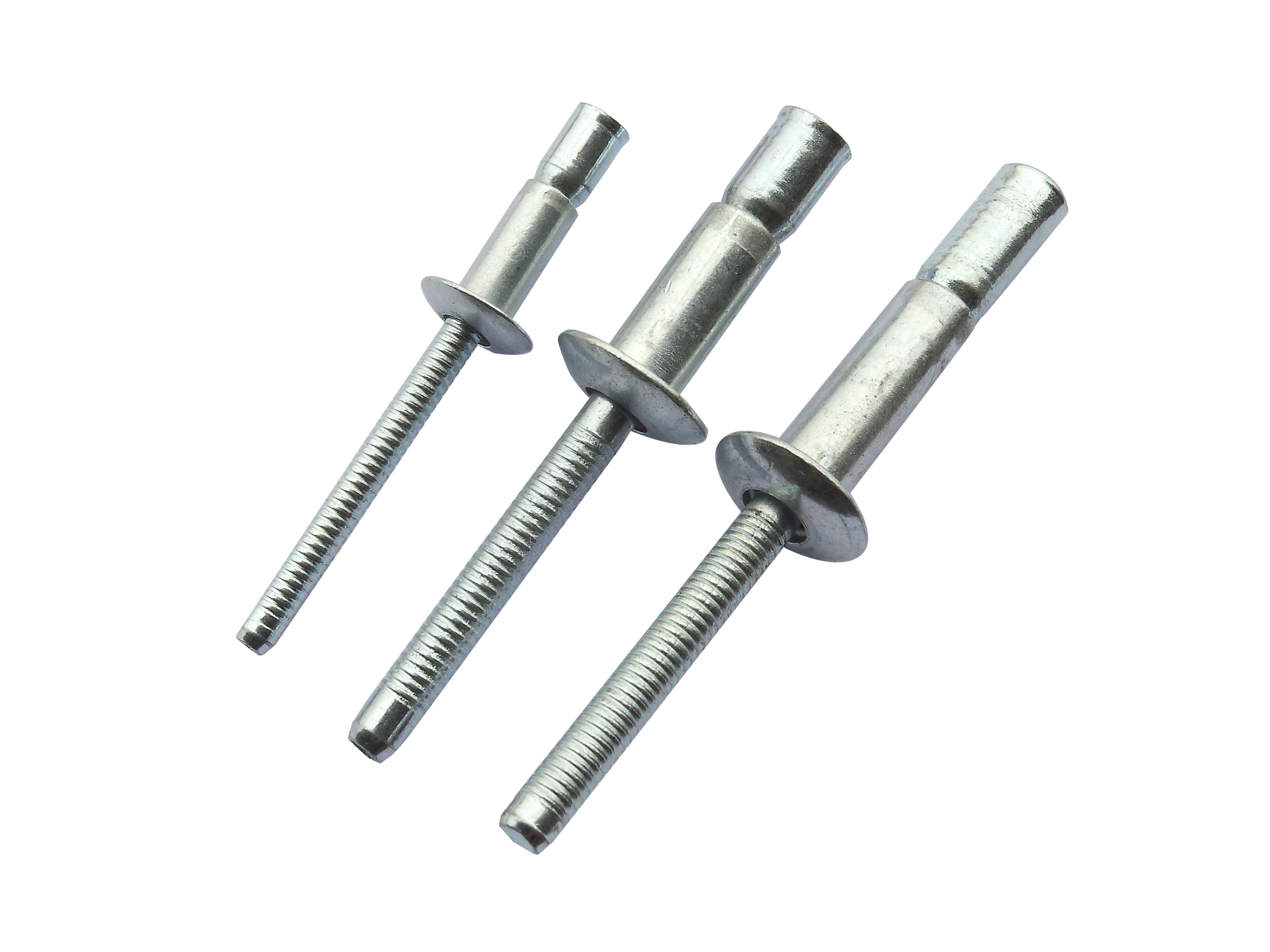 All iron external lock round head wire drawing rivet